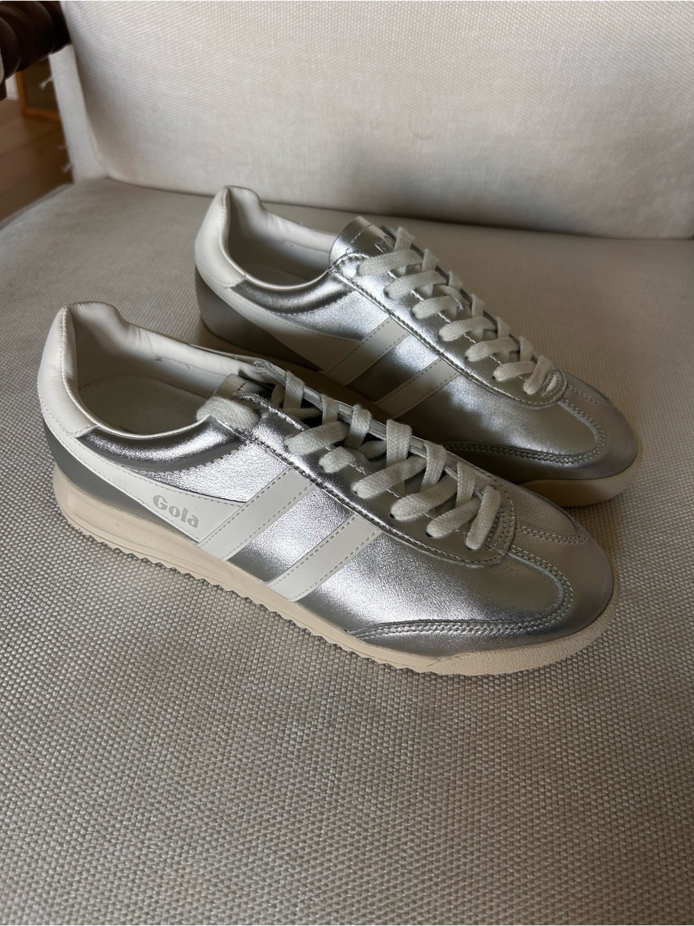 New Gola Exclusive Torpedo Sneakers Silver - Picture 3 of 6